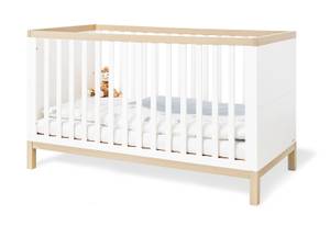 Lit bébé Light Blanc - Bois manufacturé - 75 x 84 x 145 cm