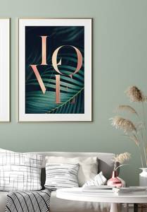 Liebe Botanische Poster Papier - 70 x 50 x 70 cm