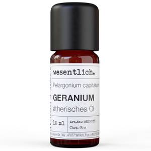 Geranium 10ml - ätherisches Öl Glas - 3 x 8 x 3 cm