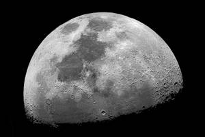Tableau paysage La lune 90 x 60 cm - Métal