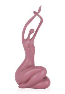 Harz-Skulptur Kleines Erwachen Pink - 15 x 32 x 10 cm