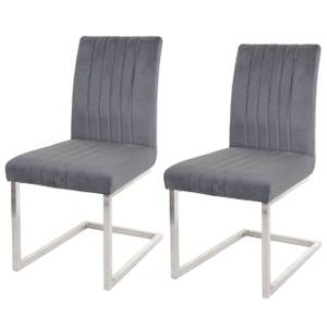 Chaise cantilever L14 (lot de 2) Gris