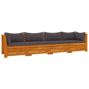 Gartensofa (4er Set) 3013017-9 Grau - Massivholz - Holzart/Dekor - 68 x 60 x 68 cm