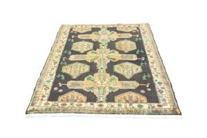 Hamadan - 145x115cm Blau - Naturfaser - 115 x 1 x 145 cm