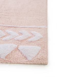 Tapis lavables pour enfants Inka Rose foncé - Fibres naturelles - 120 x 1 x 180 cm
