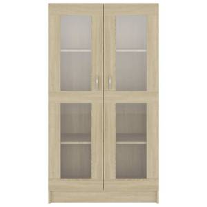 Vitrinenschrank 3005130-2 Eiche Sonoma Dekor - Höhe: 150 cm