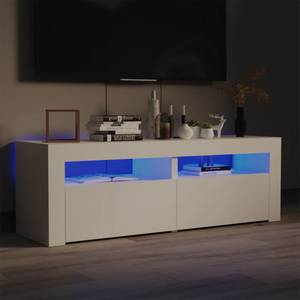 TV-Schrank mit LED-Leuchten D219 Weiß