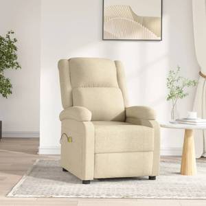 Fauteuil de massage électrique Blanc - Textile - 70 x 98 x 93 cm