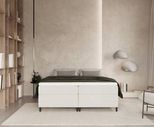 Boxspringbett Araya I Taschenfederkern Creme - Breite: 140 cm