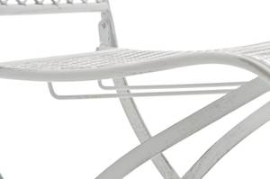 Chaises de jardin Kiran Blanc - Métal - 41 x 91 x 50 cm