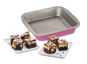 Zenker creative studio Brownie-Backform Violett - Metall - 27 x 26 x 5 cm