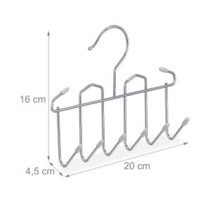 Gürtelhalter Metall Silber - Metall - Kunststoff - 20 x 16 x 5 cm