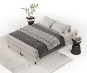 Boxspringbett Rowan Braun - Breite: 200 cm - H4