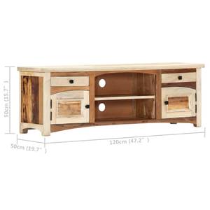 Meuble tv 282729 Marron - Bois manufacturé - Bois massif - Bois/Imitation - 120 x 40 x 30 cm