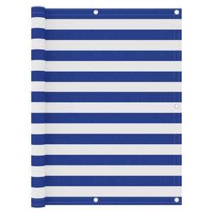 Écran de balcon 3016497-3 Bleu - Blanc - Largeur : 120 cm