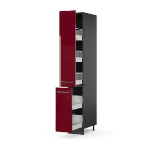 Apothekerschrank Fame-Line 36475 Anthrazit - Hochglanz Bordeaux