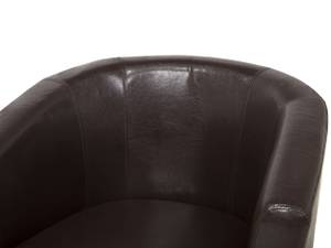 Fauteuil BORWICK Noir - Marron - Cuir synthétique - 68 x 69 x 58 cm