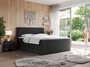 Boxspringbett KING DOREN Breite: 160 cm - H4 - Kunstleder