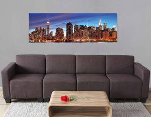 LED-Bild New York flackernd Holzart/Dekor - Holz teilmassiv - 120 x 40 x 2 cm