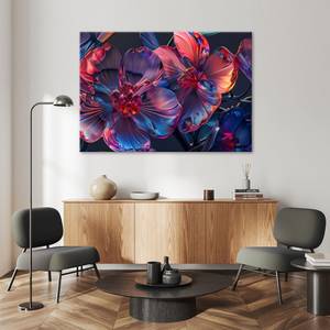 KUNSTDRUCK Neon Prism Blossoms 3 120 x 80 cm