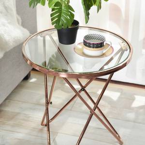 Table d'appoint CANALES SMALL GD Verre - 45 x 50 x 45 cm