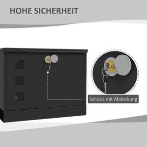 Briefkasten B80-015V00BK Braun - Metall - 12 x 29 x 37 cm