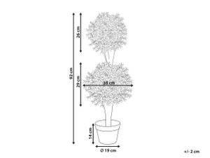 Plante artificielle BUXUS BALL TREE 38 x 92 x 38 cm