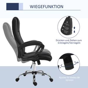 Bürostuhl mit Wippfunktion 921-265BK 60 x 129 x 65 cm