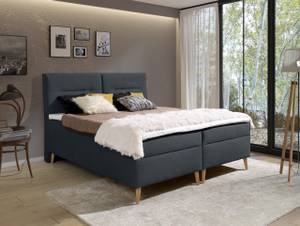 Boxspringbett Doppelbett Scarlett Grau - Tiefe: 180 cm