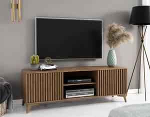 Banc TV Seewen Marron - Bois manufacturé - 150 x 60 x 40 cm