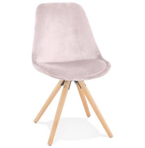 Chaise RICKY Rose foncé - Beige