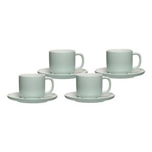 Kaffee-Set Jasper 8-teilig Grün - Weiß