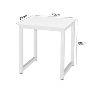 Schreibtisch JUNZTT03A Weiß - Holz teilmassiv - 75 x 80 x 75 cm