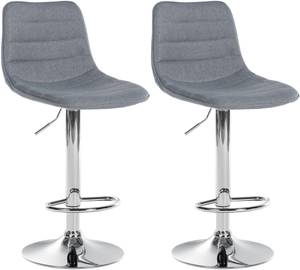 Tabouret de bar Lex Lot de 2 Gris