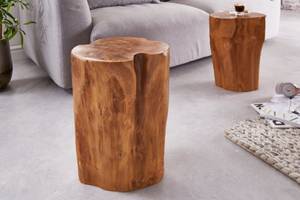 Beistelltisch TEAK Braun - Massivholz - Holzart/Dekor - 30 x 40 x 30 cm