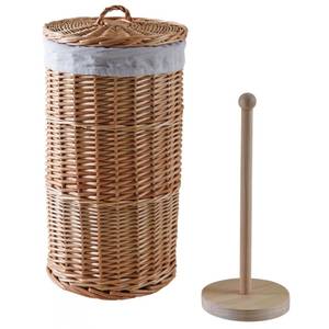 Rangement rouleau de papier WC Fibres naturelles - 19 x 37 x 19 cm