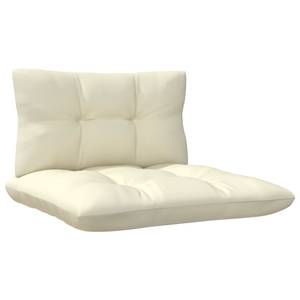 5-tlg. Garten-Lounge-Set mit Creme Creme