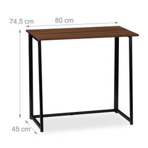 Bureau pliable Noir - Marron