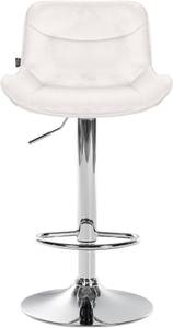 Barhocker Vonore 2er Set Creme - Silber