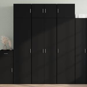 Highboard DE3408 Schwarz - Holzwerkstoff - 43 x 185 x 70 cm