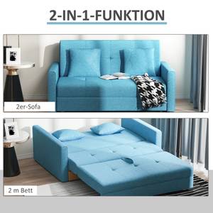 Schlafsofa mit Ausziehfunktion 833-728BU Hellblau