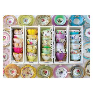 Puzzle Teetassen Boxen 1000 Teile Papier - 26 x 6 x 36 cm