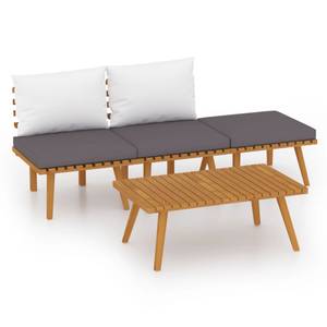 Garten-Lounge-Set Braun - Massivholz - Holzart/Dekor - 55 x 35 x 90 cm