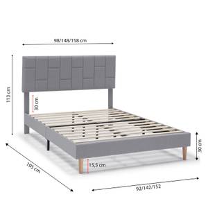 Cadre de lit Sorni Largeur : 148 cm