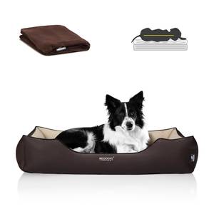 Lit orthopédique pour chien BUFFY Beige - Marron - 75 x 25 x 110 cm