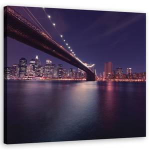 Bild Brooklyn Brücke Skyline New York 50 x 50 cm