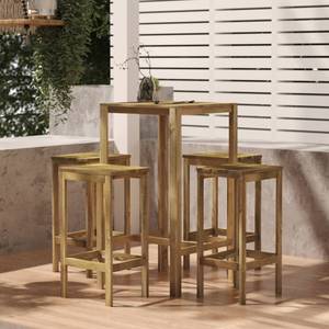 Gartenbar Set (5-teilig) 3011383 Braun - Massivholz - Holzart/Dekor - 60 x 110 x 60 cm