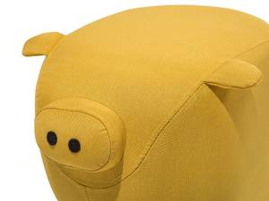 Pouf animal PIGGY Chêne clair - Jaune