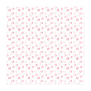 Aquarell Punkte Rosa Vinyl-Teppich - Aquarell Punkte Rosa - Quadrat 1:1 - 140 x 140 cm