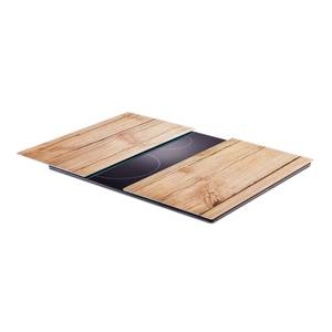 26277 Herdabdeck-Schneideplatten "Wood" Braun - Glas - 30 x 1 x 1 cm